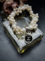 Antique 1920s Chanel Button Charm Pendant