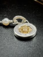 "Adeline" 1920s Antique Black Chanel Button Pendant Charm - Image 11