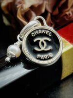 Antique 1920s Chanel Button Charm Pendant