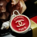 Antique 1920s Chanel Button Charm Pendant