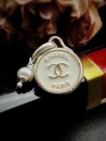 Antique 1920s Chanel Button Charm Pendant