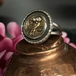 Vintage Chanel Owl Button Ring