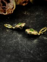 Gucci Green Flora Button Earrings