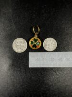 Gucci Green Flora Button Earrings