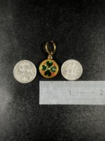 Gucci Green Flora Button Earrings