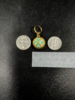 Gucci Blue Flora Button Earrings