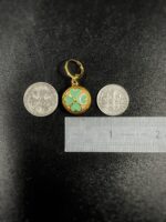 Gucci Blue Flora Button Earrings
